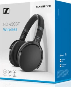 Sennheiser HD450BT Zwart + BlueBuilt Quick Charge Oplader Met Usb A Poort 18W Zwart -Aelta Winkel 1352121 1