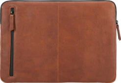 BlueBuilt Laptophoes Leer Cognac / Voor 13 Inch Apple MacBook Air/Pro -Aelta Winkel 1629312