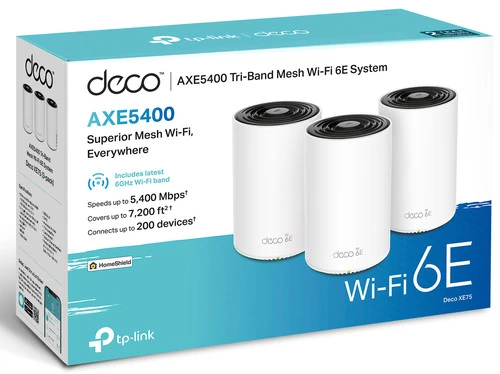 TP-Link Deco XE75 Mesh Wifi 6E 4-pack 4 TP-Link Deco XE75 Mesh Wifi 6E 4-pack - Afbeelding 4