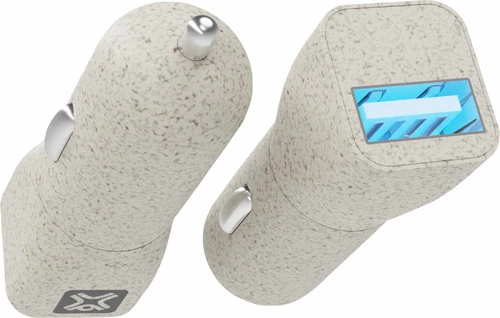 XtremeMac Eco Line Quick Charge Autolader Met Usb A Poort 18W Crème 2 XtremeMac Eco Line Quick Charge Autolader Met Usb A Poort 18W Crème - Afbeelding 2