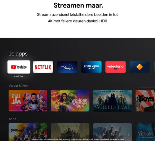 Google Chromecast 4K Met Google TV + Google Nest Mini Zwart 2 Google Chromecast 4K Met Google TV + Google Nest Mini Zwart - Afbeelding 2