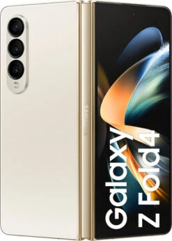 Samsung Galaxy Z Fold 4 256GB Beige 5G + Draadloze Oplader 15W -Aelta Winkel 1794357