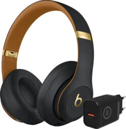Beats Studio3 Wireless Zwart/Goud + Bluebuilt Oplader