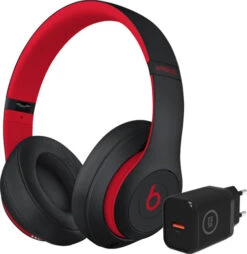 Beats Studio3 Wireless Zwart/Rood + Bluebuilt Oplader