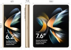 Samsung Galaxy Z Fold 4 256GB Beige 5G + Draadloze Oplader 15W -Aelta Winkel 1823986