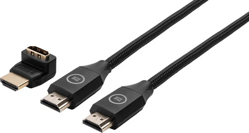 BlueBuilt HDMI Kabel 4K 60Hz Nylon 2 Meter + 90° Adapter