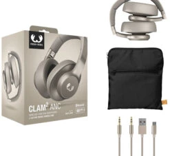 Fresh 'n Rebel Clam 2 ANC Beige + BlueBuilt Quick Charge Oplader Met Usb A Poort 18W Zwart -Aelta Winkel 1878694 1