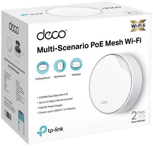 TP-Link Deco X50 Mesh Wifi 6 PoE 5-Pack 13 TP-Link Deco X50 Mesh Wifi 6 PoE 5-Pack - Afbeelding 13