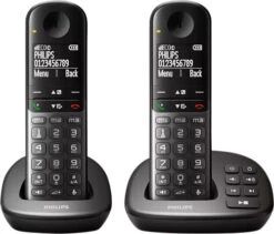 Philips DECT Draadloze Telefoon XL Met 2 Handsets En Antwoordapparaat