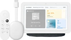 Google Chromecast HD Met Google TV + Google Nest Hub 2 Charcoal