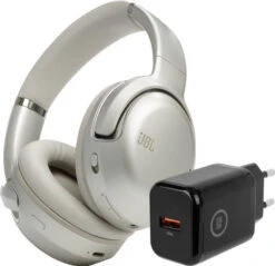 JBL Tour One M2 Champagne + BlueBuilt Quick Charge Oplader Met Usb A Poort 18W Zwart
