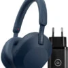 Sony WH-1000XM5 Blauw + BlueBuilt Quick Charge Oplader Met Usb A Poort 18W Zwart