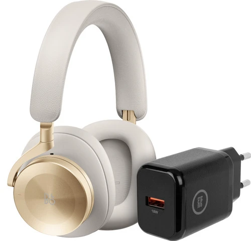 Bang & Olufsen Beoplay H95 Goud + BlueBuilt Quick Charge Oplader Met Usb A Poort 18W Zwart 1 Bang & Olufsen Beoplay H95 Goud + BlueBuilt Quick Charge Oplader Met Usb A Poort 18W Zwart