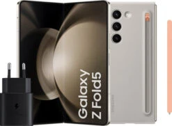 Samsung Galaxy Z Fold 5 256GB Creme 5G + Samsung Accessoirepakket