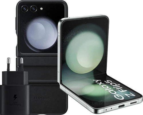 Samsung Galaxy Z Flip 5 512GB Mint 5G + Samsung Accessoirepakket 1 Samsung Galaxy Z Flip 5 512GB Mint 5G + Samsung Accessoirepakket