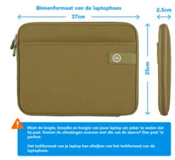 BlueBuilt Laptophoes Breedte 37 Cm 15-16 Inch S Groen -Aelta Winkel 1953422