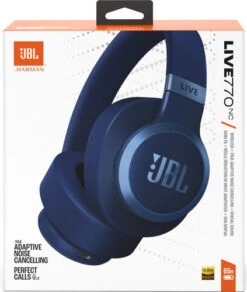 JBL Live 770NC Blauw + BlueBuilt Quick Charge Oplader Met Usb A Poort 18W Zwart -Aelta Winkel 1955608