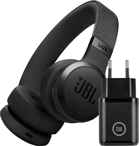 JBL Live 670NC Zwart + BlueBuilt Quick Charge Oplader Met Usb A Poort 18W Zwart 1 JBL Live 670NC Zwart + BlueBuilt Quick Charge Oplader Met Usb A Poort 18W Zwart