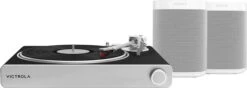 Victrola VPT-3000 Stream Zwart + Sonos One SL Wit Duopack