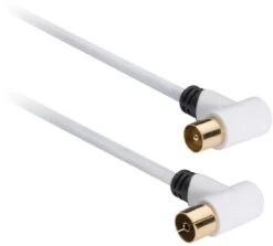 Nedis Coax Antennekabel 100 DB Male - Female 5 Meter Wit -Aelta Winkel 444302