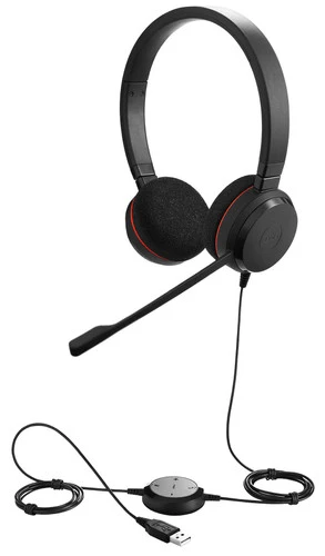 Jabra Evolve 20 UC Stereo Bedrade Office Headset 2 Jabra Evolve 20 UC Stereo Bedrade Office Headset - Afbeelding 2