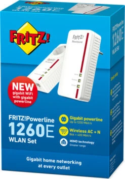 AVM FRITZ!Powerline 1260E WLAN Set International WiFi 1200 Mbps 2 Adapters -Aelta Winkel 925768 1